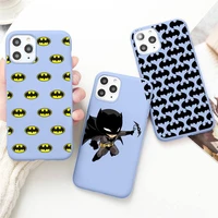 new batman phone case for iphone 13 12 mini 11 pro max x xr xs 8 7 6s plus candy purple silicone cover