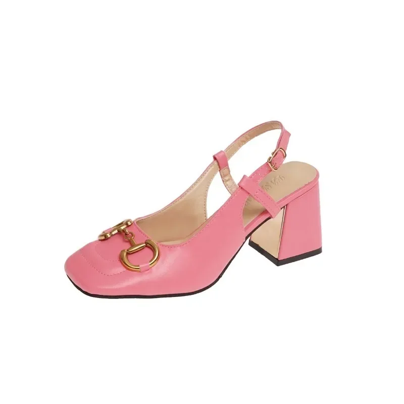 Женская обувь 2024 горячая распродажа женские туфли-лодочки с пряжкой в одно слово