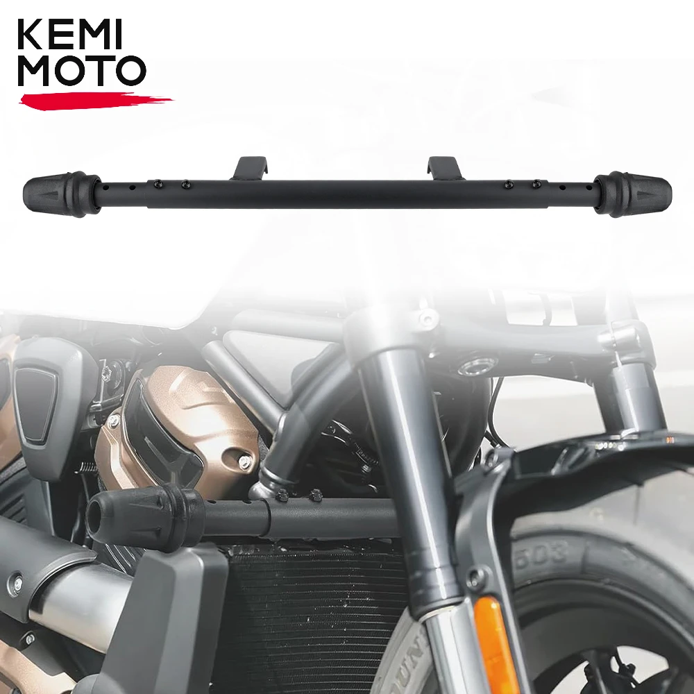 

Плоский противоударный бампер для мотоцикла, передняя защита двигателя, передняя Противоударная защита для Sportster S RH1250S 2021-2023, Боковой бампер