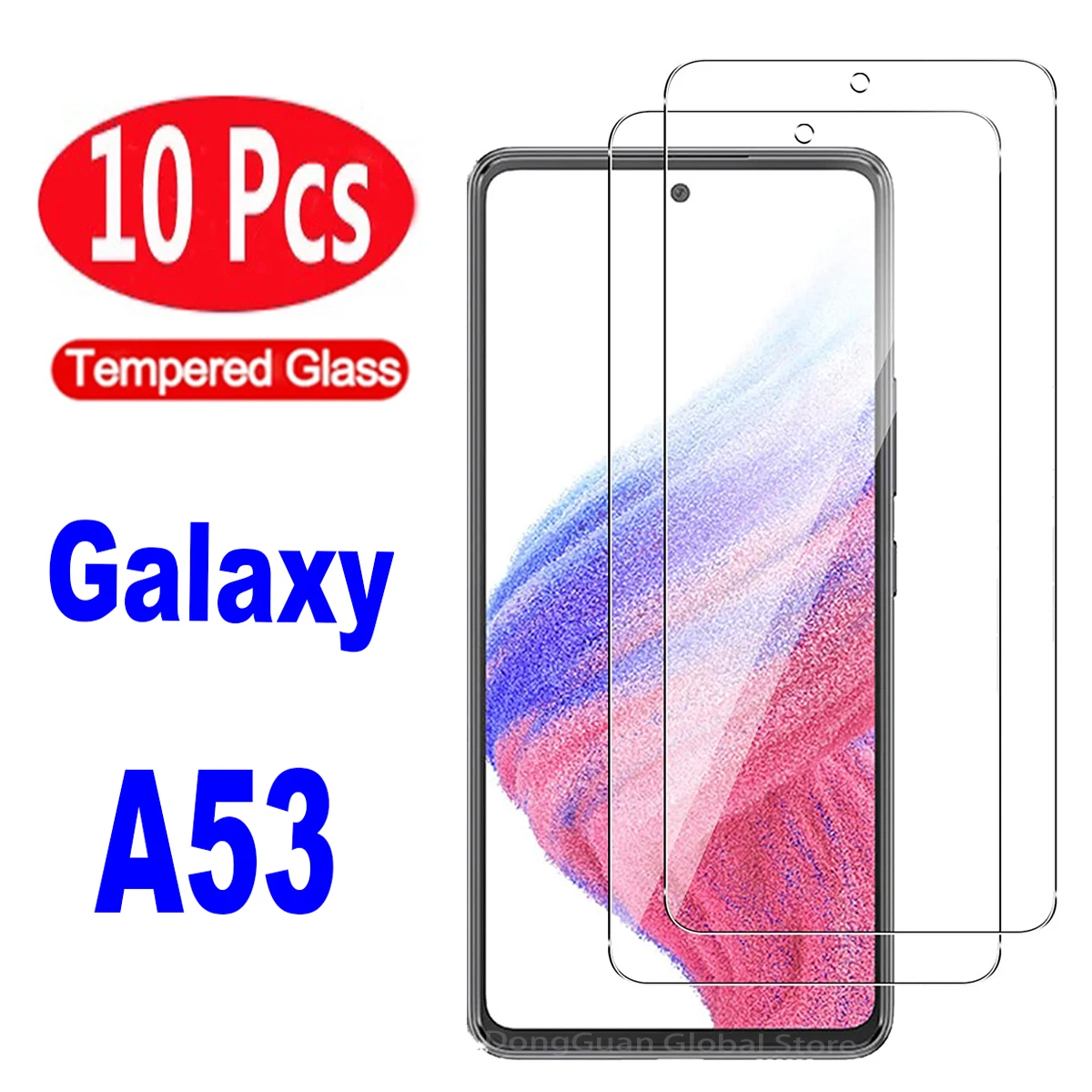 

10Pcs Tempered Glass For Samsung Galaxy A53 A52 A52S A54 5G Screen Protector Glass Film