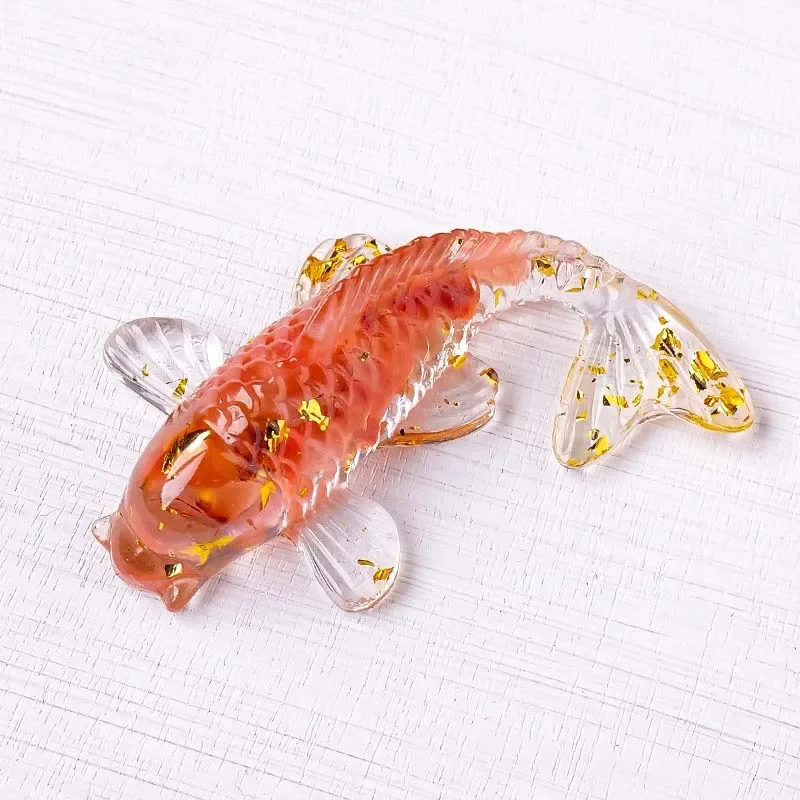 

Фигурка рыбы кои из натурального кристалла