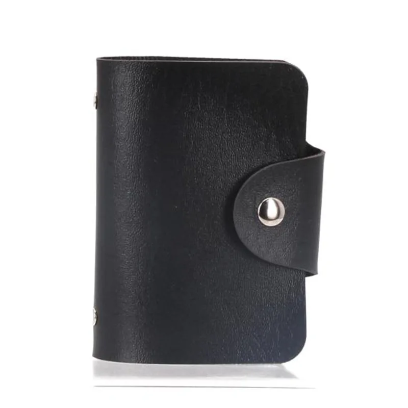 

10pcs Solid Color Pu Leather Card Sleeve Multi-layer Document Bag Bank Card Holder