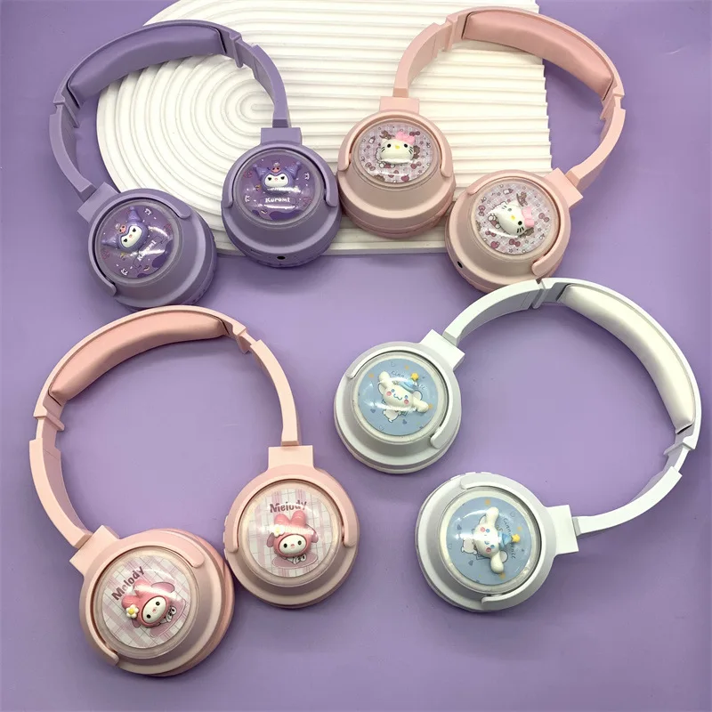 

Bluetooth-гарнитура Hello Kitty Sanrio Kuromi Kawaii, высокое качество звука