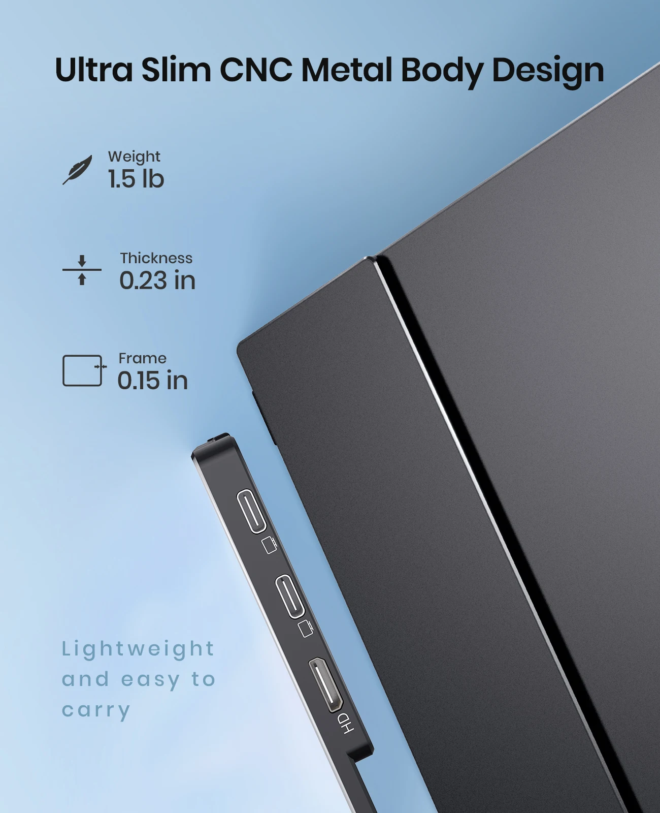 14 0 дюйма ARZOPA 1080p монитор компьютерный ультратонкий usb c совместимый с HDMI ips-экран