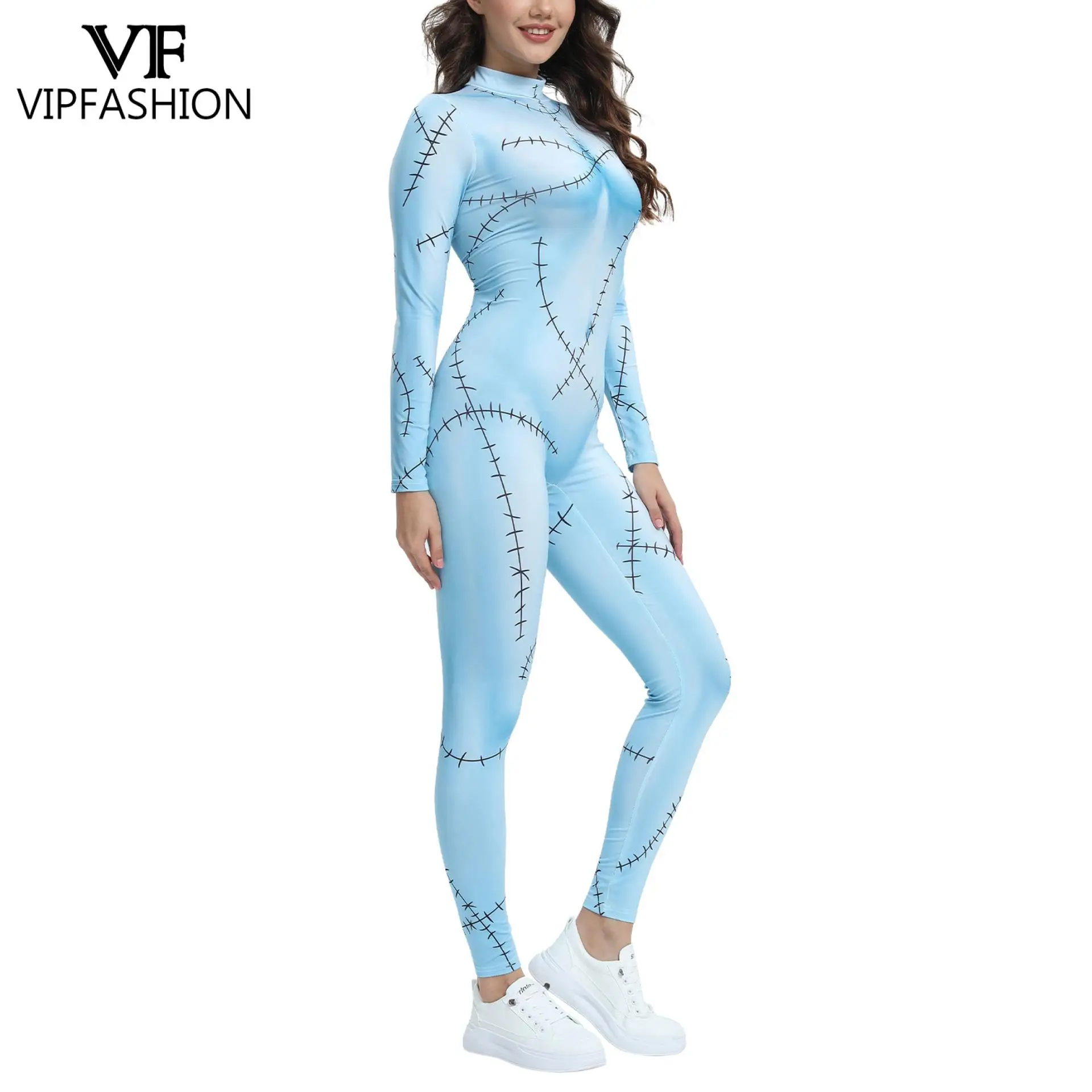 VIP модный необычный костюм Салли для женщин нерегулярные лоскутные платья