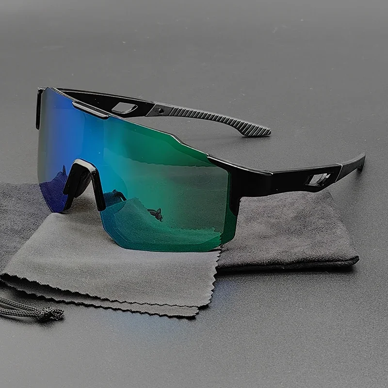 Велосипедные очки без оправы поляризационные линзы фотохромные для бега