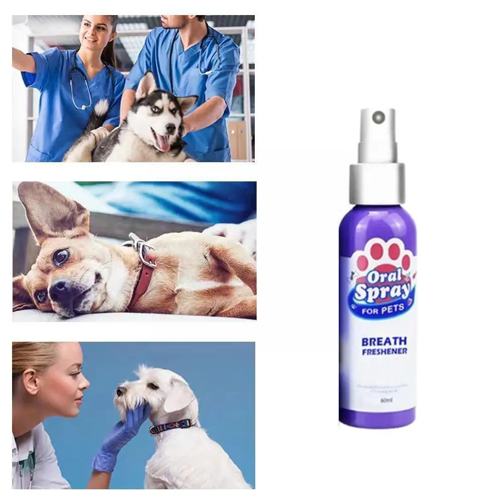 

Pet Breath Freshener Treatment Spray Puppy Dog Small Freshener Cleaner Dental Breath Teeth Care Spray Cleaning Pets Dog I9K8