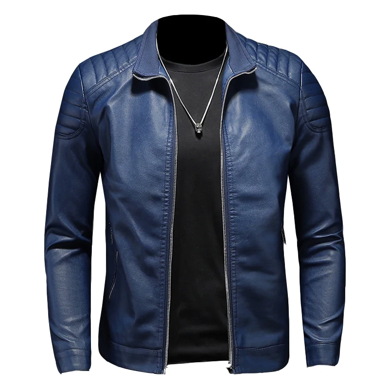 

9-color hot-selling men's autumn winter personality leather jacket fashion motorcycle faux leather coat/boutique men's PU coat