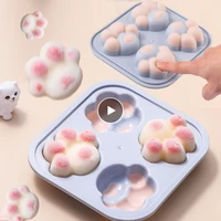 cat claw ice cube tray silicone mold kitchen gadget sets ice cream mold diy ice tray with lid drinks whiskey cocktails ice box