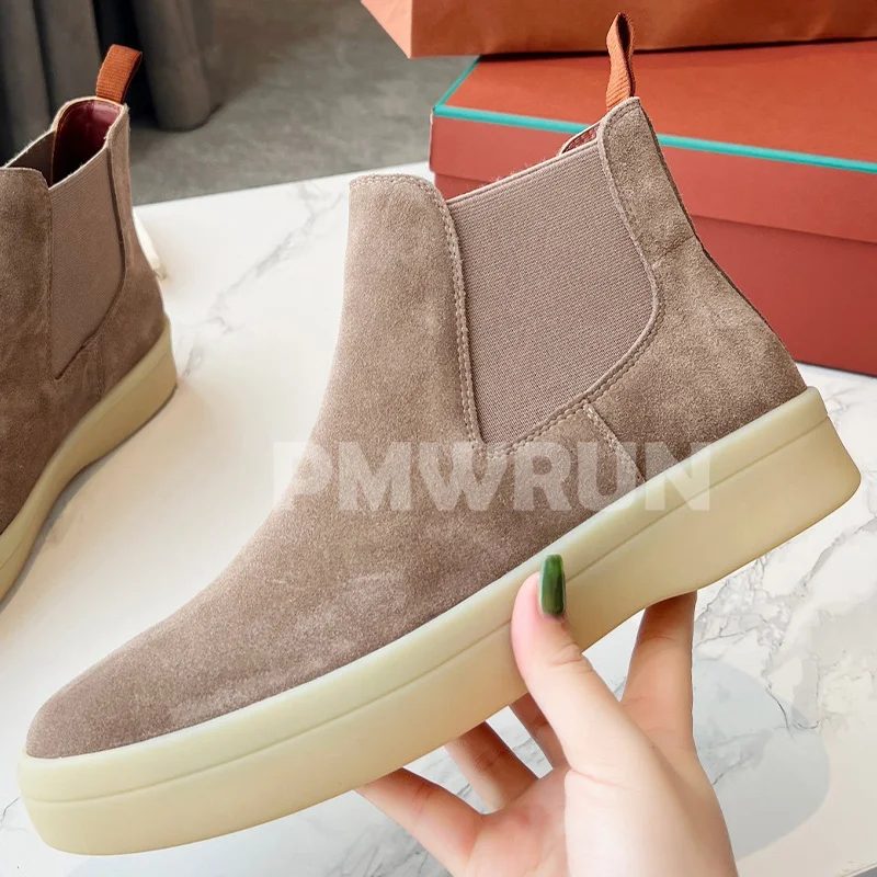 

Лоферы мужские однотонные на толстой подошве, повседневные универсальные, с круглым носком, простые, весна-осень