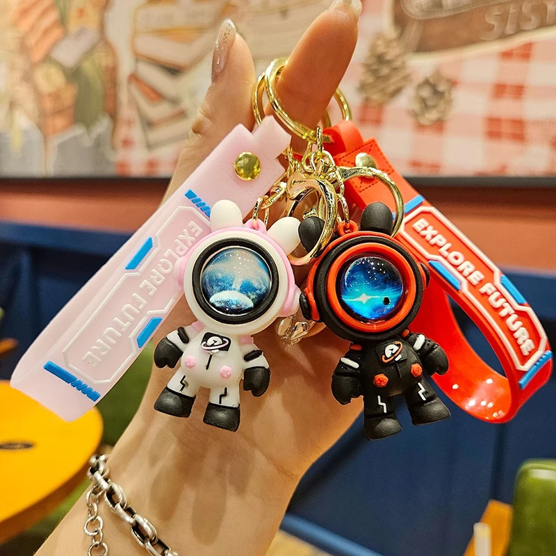 Автомобильный держатель для ключей брелок с мультяшным медведем симпатичный