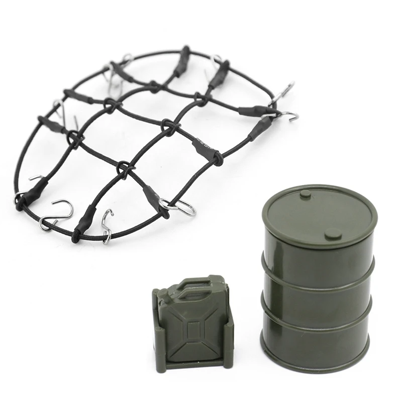 Мини-масляный барабан топливный бак сетка для багажа украшение 1/24 RC гусеничного