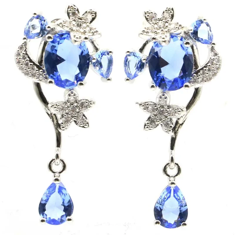 6 5 г индивидуальные серьги из цельного серебра 925 пробы красочный фиолетовый