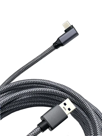 Плетеный зарядный кабель 5 м, 6 м, шнур для передачи данных для Oculus Quest 2 Link VR USB 3.0, кабель передачи данных типа C, быстрое зарядное устройство типа C