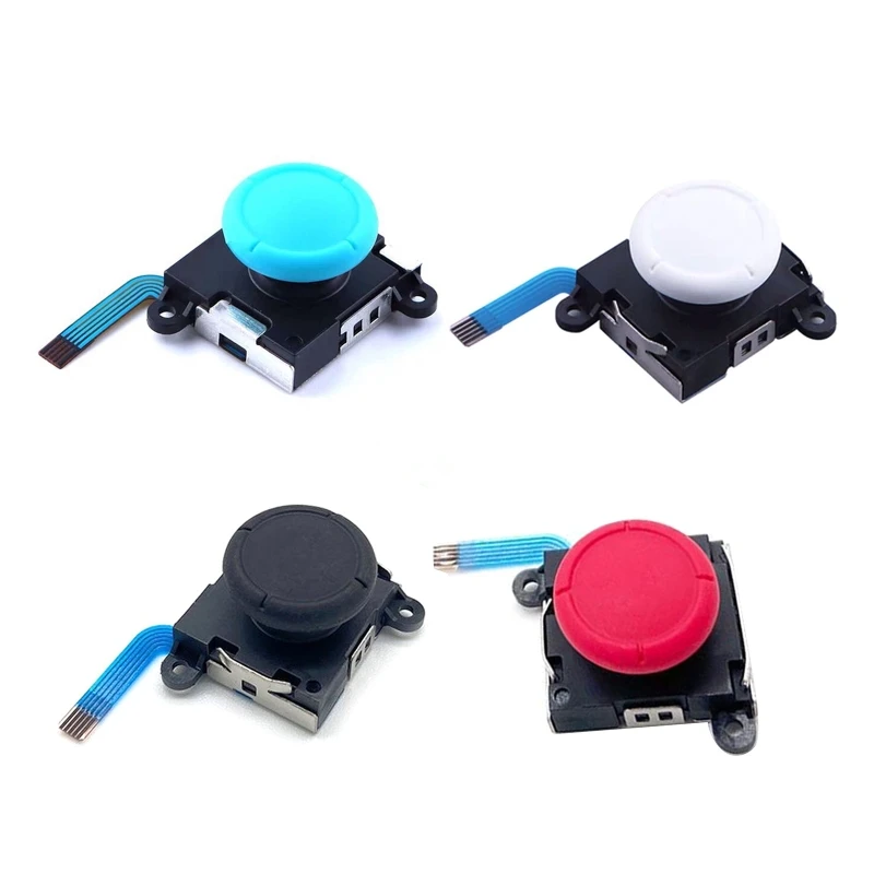 

3D Analog Joystick Thumb Stick Replacement Thumbstick Rocker Repair Spare Parts Compatible with NS Switch Joy Con Controller