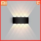 Настенный светодиодный светильник XIAOMI, наружная водонепроницаемая лампа IP65 для сада, алюминиевая лампа для спальни, гостиной, лестницы, настенный светильник