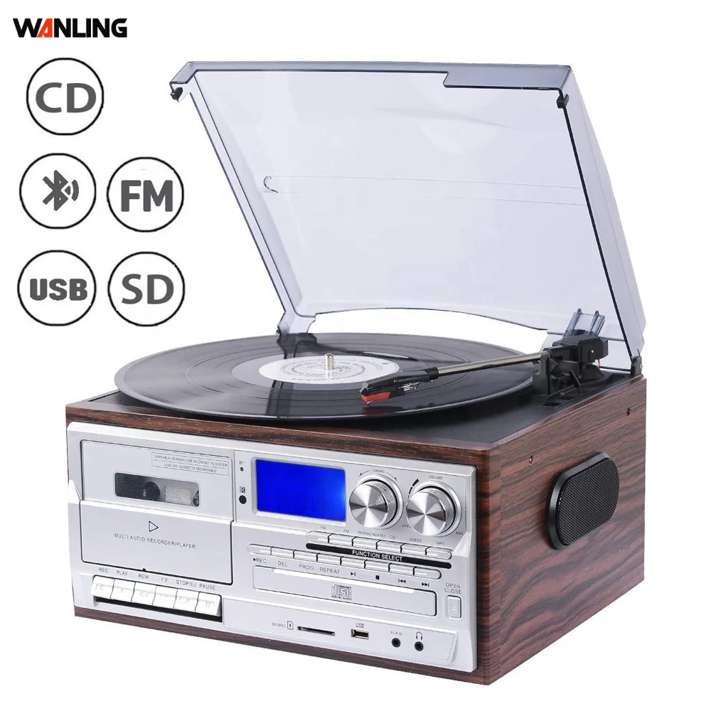 

Проигрыватель проигрывателя Gramophone usb bt с AM/FM-радио tocadiscos