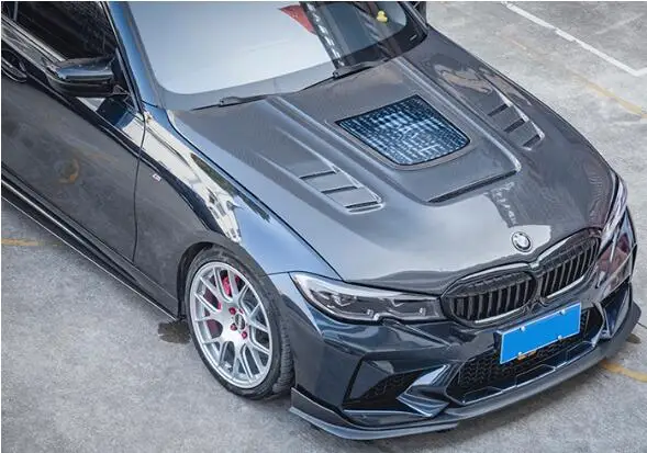 Капот из настоящего углеродного волокна для Land Rover Defender 110 90 2020 2021 2022 2023 Передняя