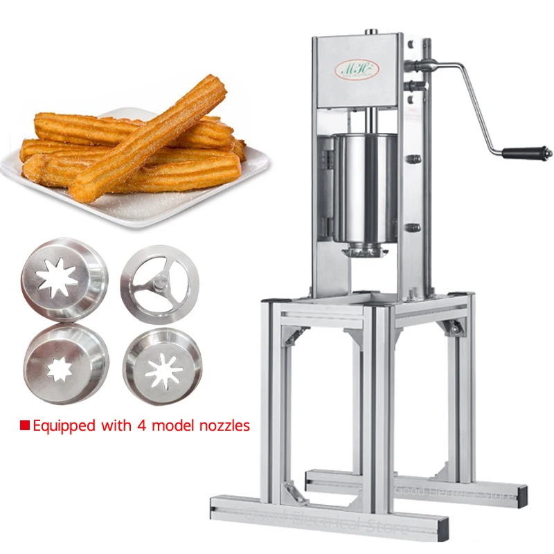 

5L/7L Latin Fruit Machine Spanish Churros Maker Desktop Stainless Steel Churrera Machine Commercial Churros Extruder