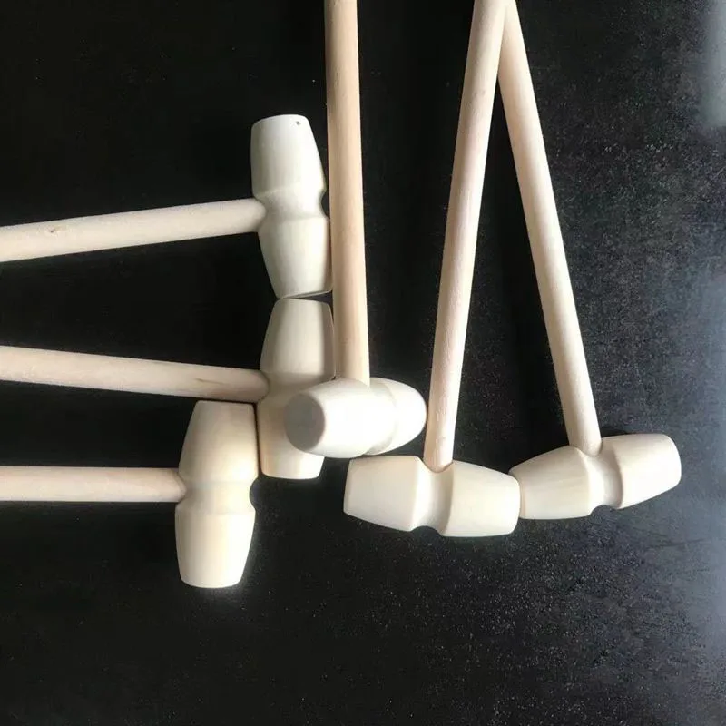 

Мини-молоток из цельной древесины, спиннинг, планета, торт, деревянный молоток, детская игрушка с плоской головкой, точечный молоток