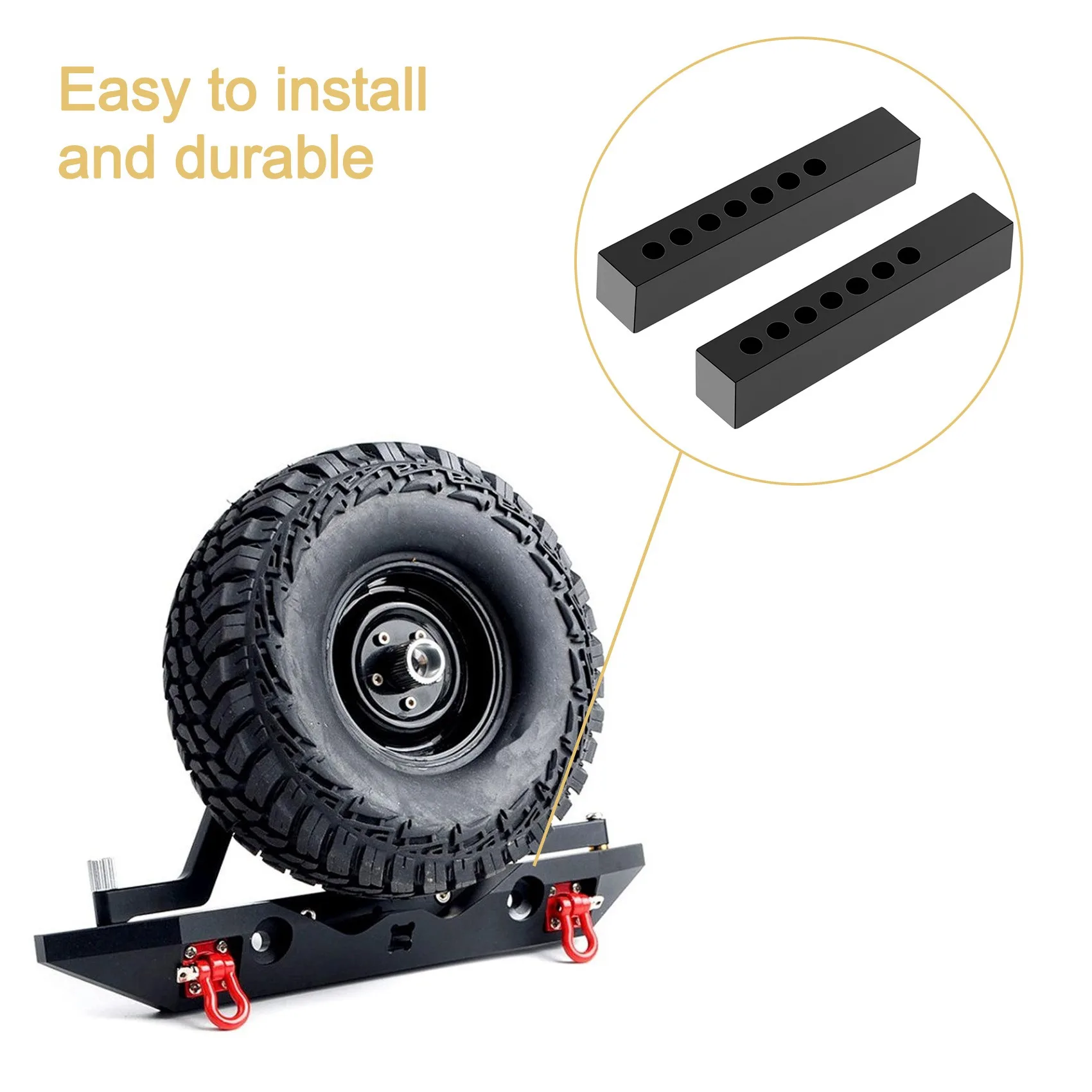 2 шт. металлический держатель на бампер для 1/10 RC гусеничного автомобиля Axial SCX10 90046