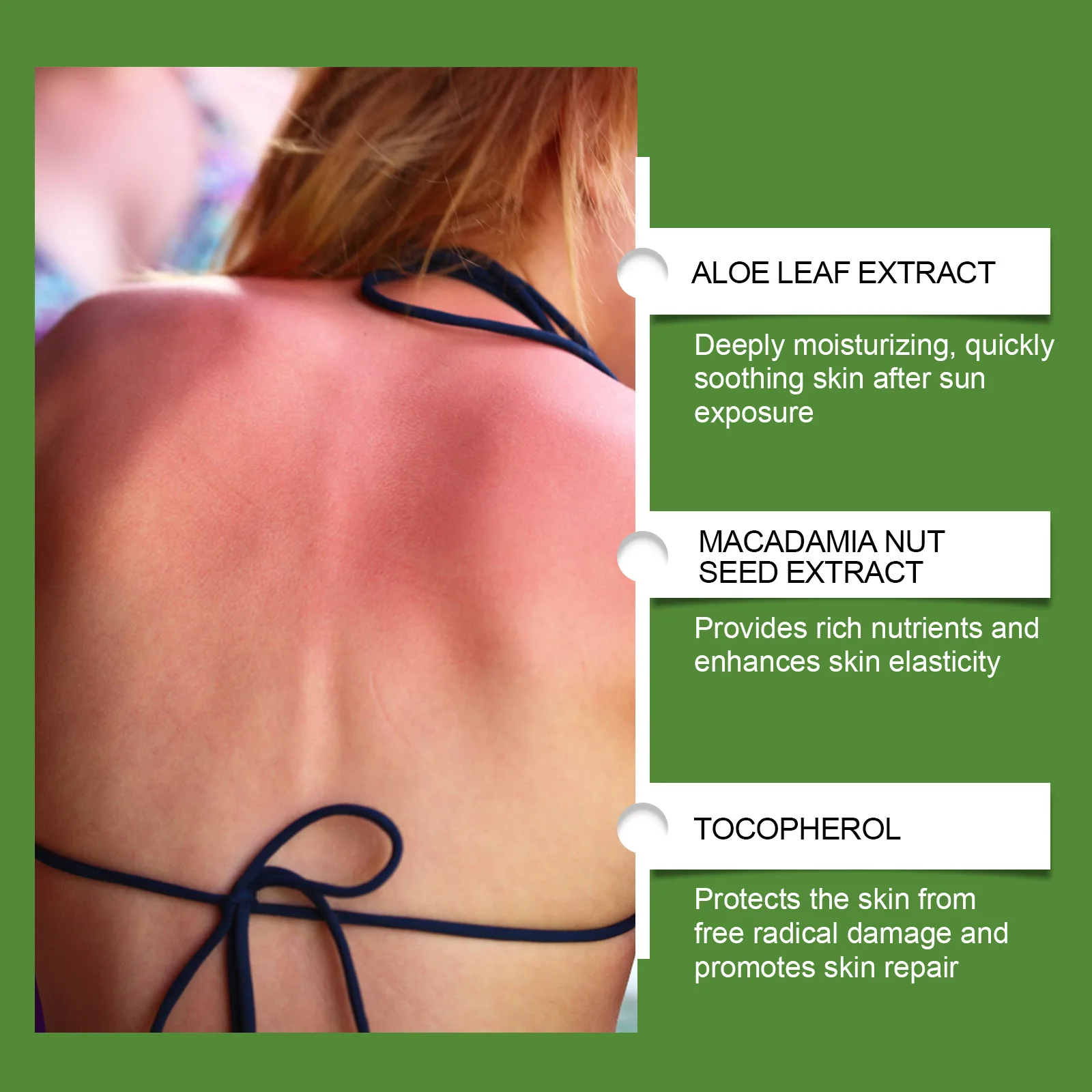 Бальзам с алоэ вера увлажняющий освежающий снимает покраснение сжигание