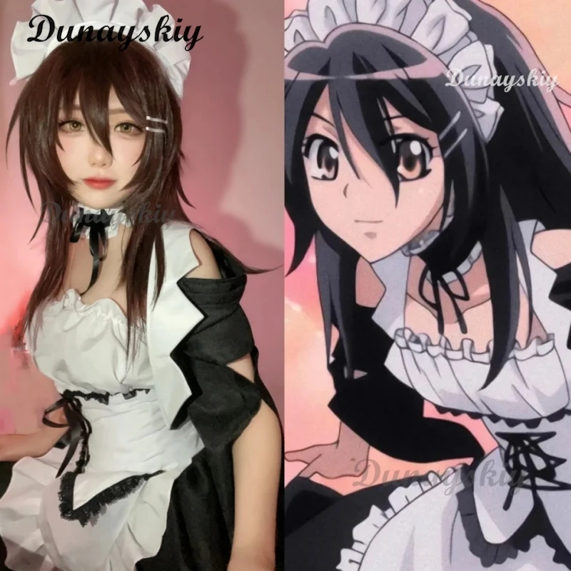 Аниме Kaichou Wa Maid Sama Outfit Misa Uniform Ayuzawa Misaki Косплей Костюм Парик Женщины Лолита Платье