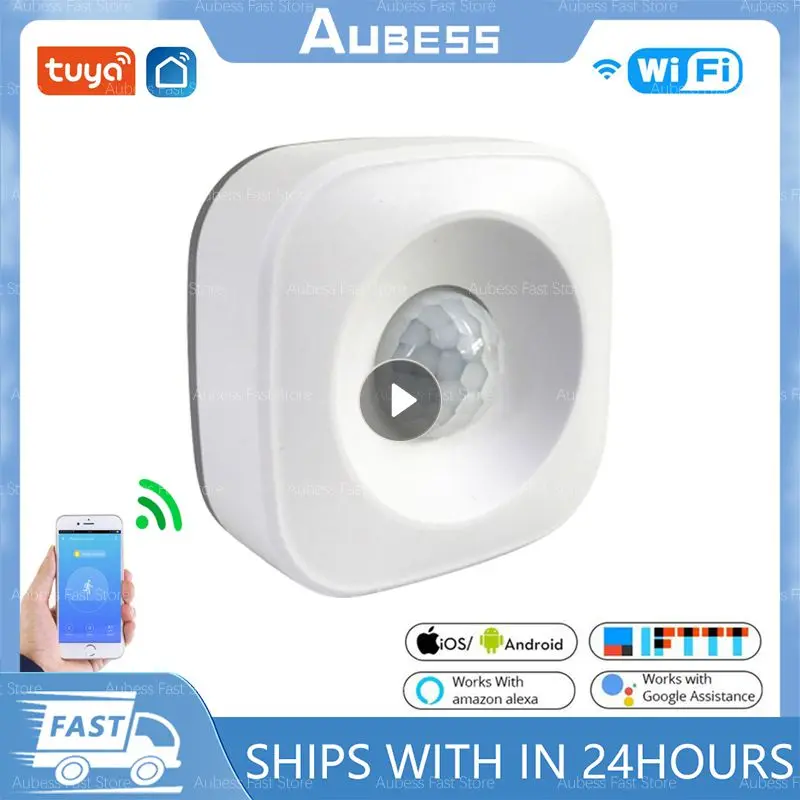 

Беспроводной датчик движения Tuya, Wi-Fi Инфракрасный датчик движения, работает с приложением Smart Life и Alexa