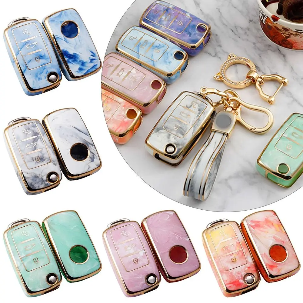 

Cover Key Fob Cover Remote Key Case Holder For VW Bora Polo Tiguan Jetta Passat B5 B6 B7 Golf Beetle|Skoda| Octavia