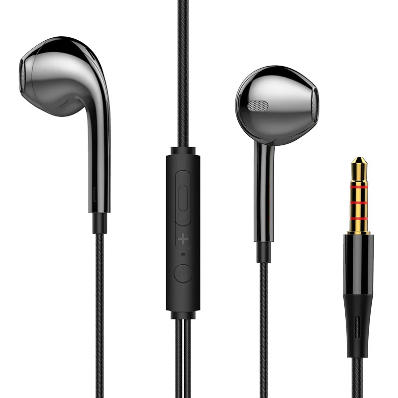 

3.5mm Wired Headphones In Ear Headset Wired Earphones with Microphone Bass Stereo Earbuds In-line Control for Huawei for Xiaomi