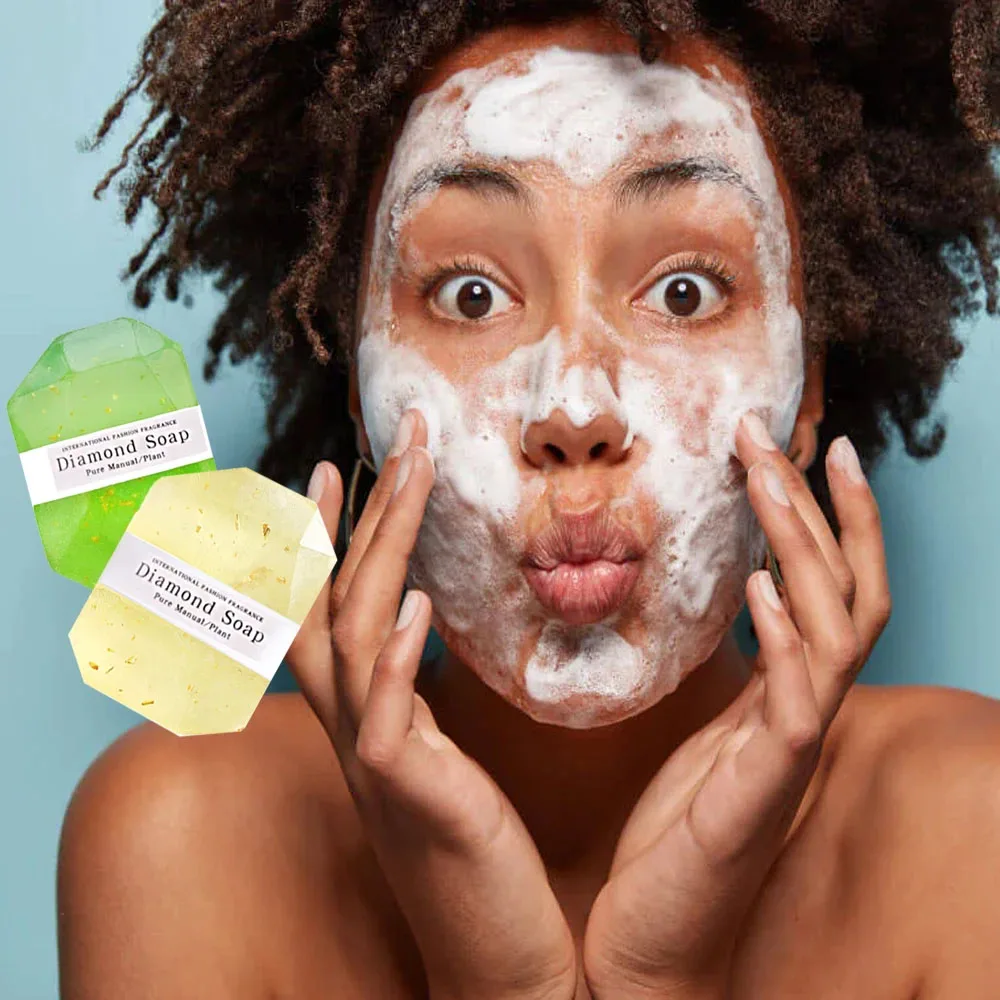 Мыло FlowWeek с гиалуроновой кислотой алмазным эфирным маслом мыло ручной работы из