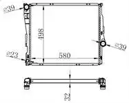 

BBM144032 для радиатора воды двигателя N47 N46 M54 M57 X3 E83