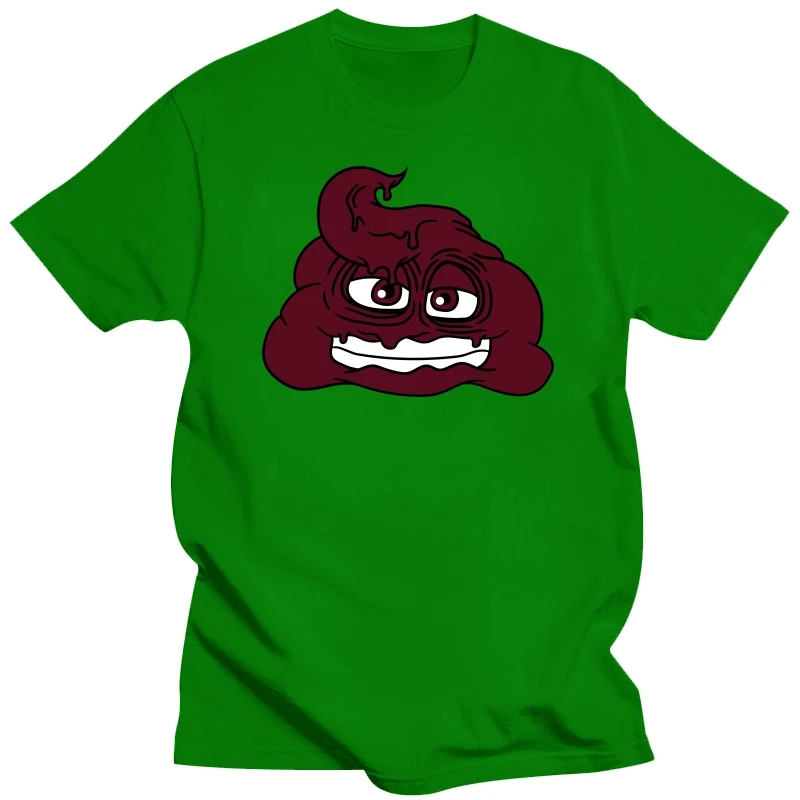 Фото Дизайнерская футболка с изображением Grin Shit Kacke Heap Kot, мужская футболка с круглым воротником в стиле Харадзюку, большие размеры S-5xl №4