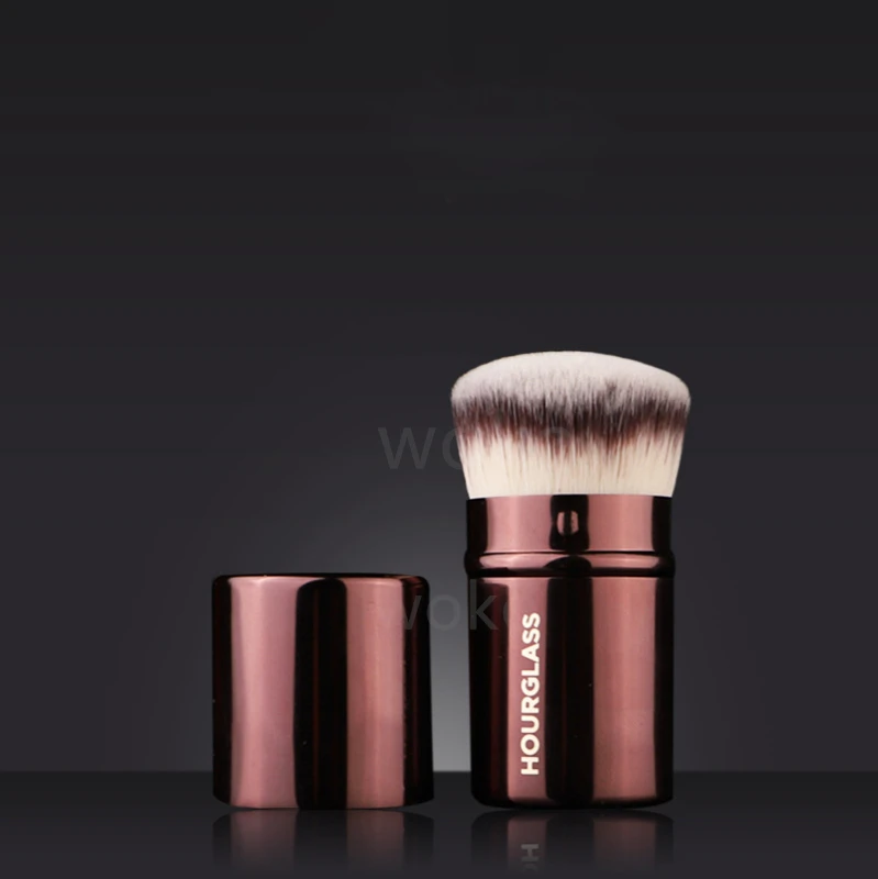 

Hourglass HG Retractable Kabuki Makeup Brushes Dense Synthetic Hair Short Sized Foundation Powder Contour Beauty Cosmetics Tools