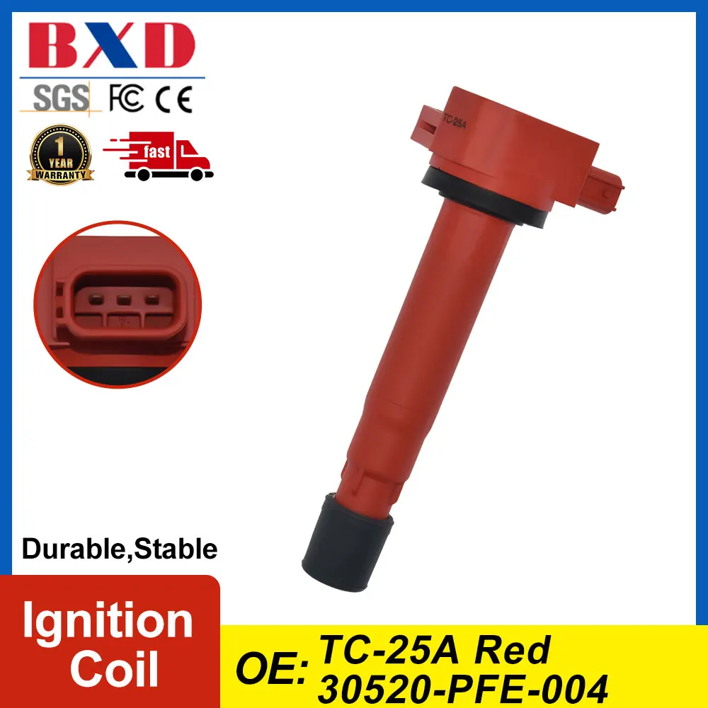 

Ignition Coil Red & Yellow TC-25A 30520-PFE-004 For Honda Accord Car Accessories