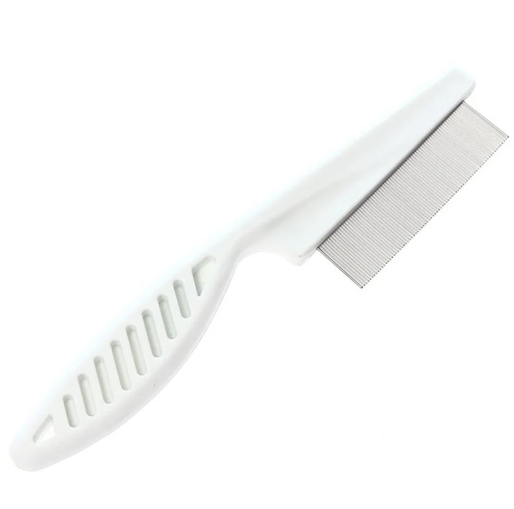 

Pet Dog Cat Comb Puppy Kitten Flea Comb Stainless Pin Hair Fur Detangler Fur Deshedding Shedding Trimmer Grooming Rake Brush