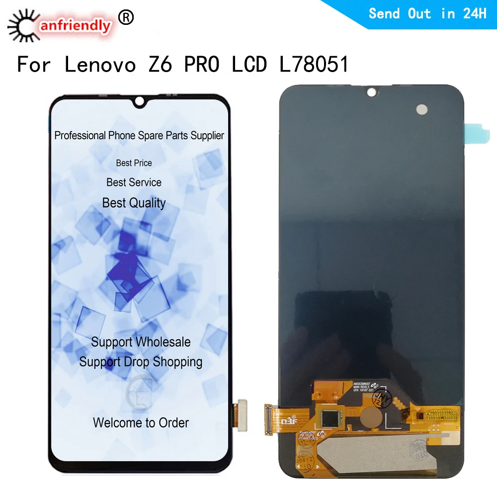 Z6 pro AMOLED для Lenovo Pro L78051 ЖК-дисплей Сенсорная панель Замена экрана дигитайзер
