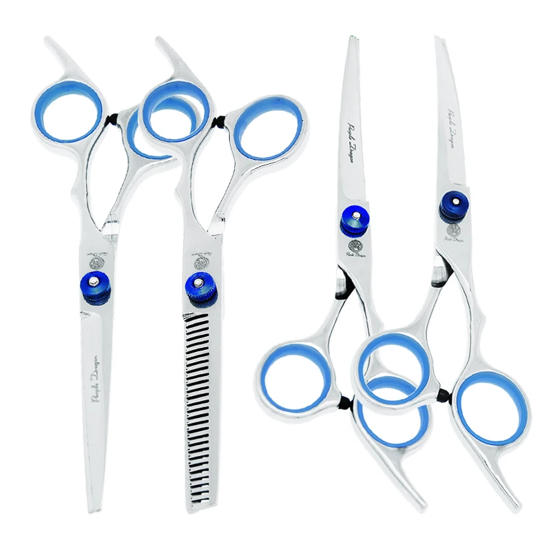 

6 inch Purple Dragon Professional Pet Trimming Scissors Stainless Steel Dog Cutting Thinning Shears Curved Fur Clippers B0002B