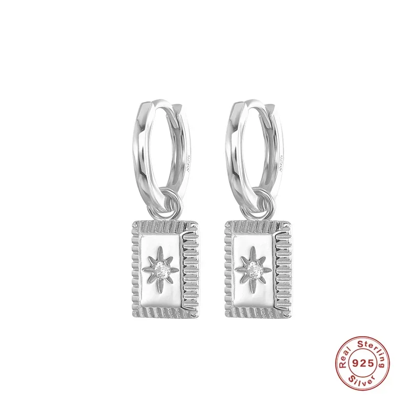 Aide стерлингового серебра 925 пробы прозрачный CZ циркон звездообразование