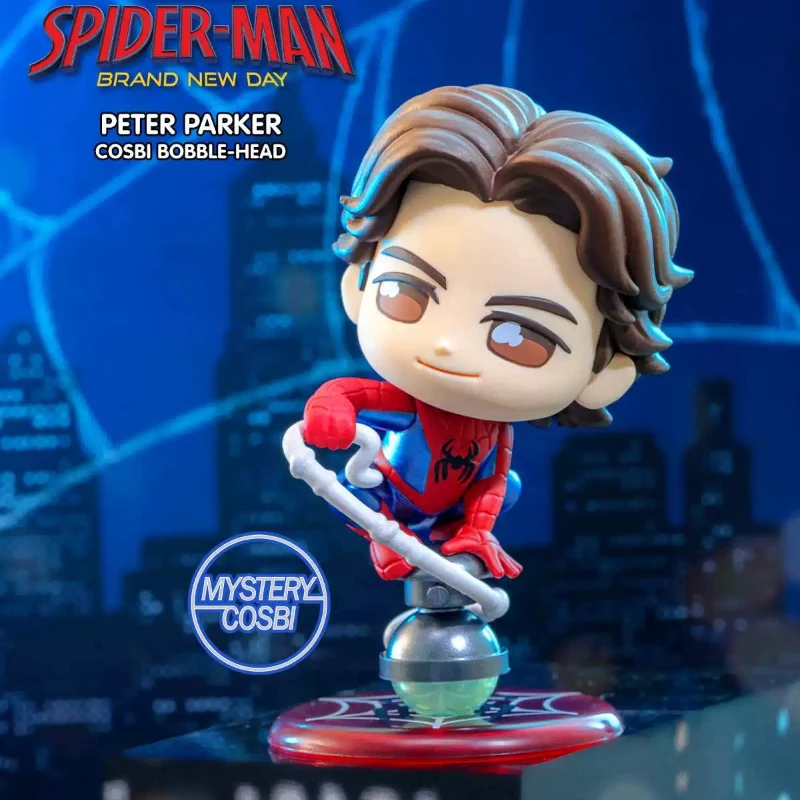 Фото HotToys Spider-Man 4 Brand New Day COSBI Мини-фигурка в слепой коробке-сюрпризе, подвеска, модные игрушки, загадочные настольные украшения, подарок №3