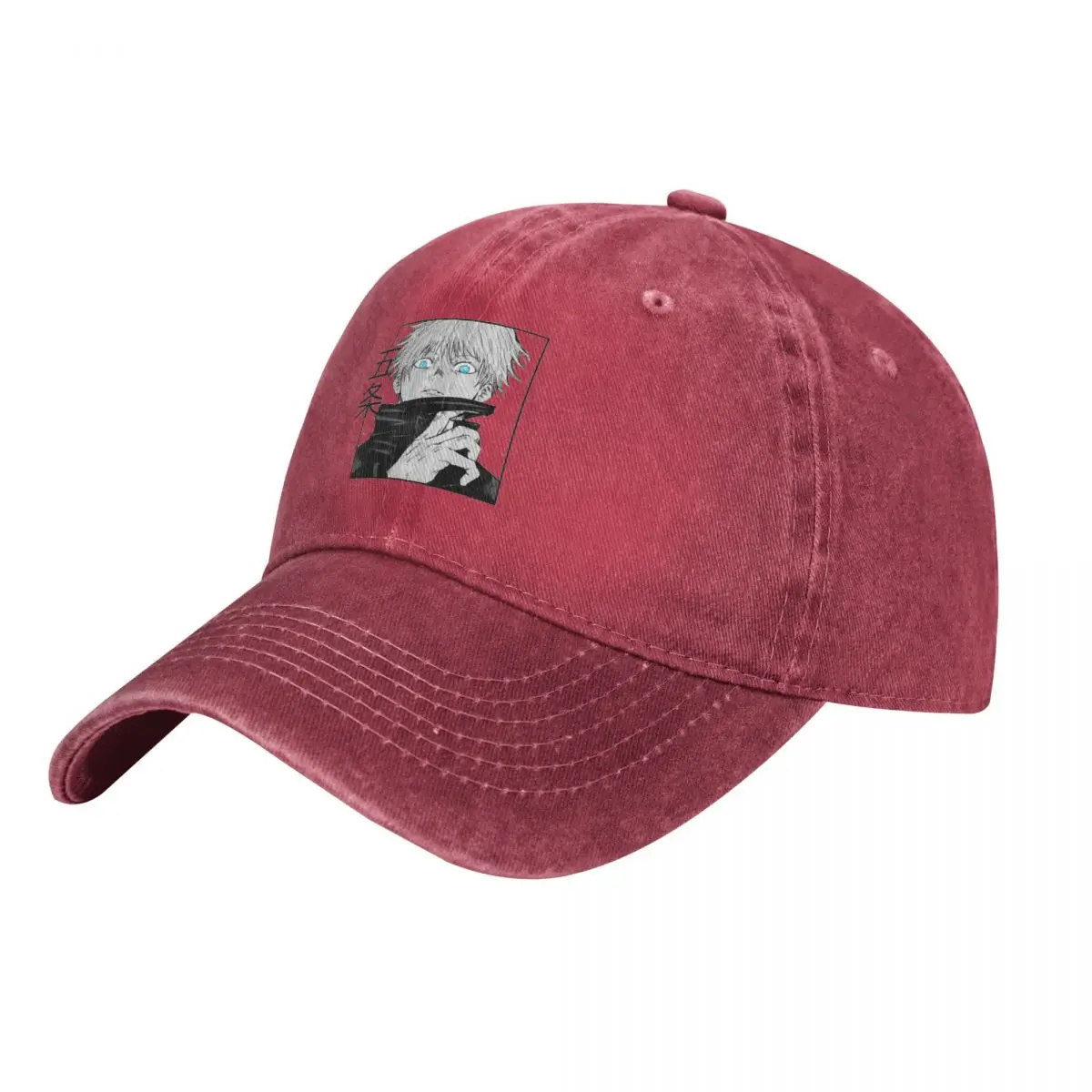 

Gojo Satoru Denim Baseball Cap Jujutsu Kaisen Unisex Casual Trucker Hat Street Style Gym Wholesale Snapback Cap