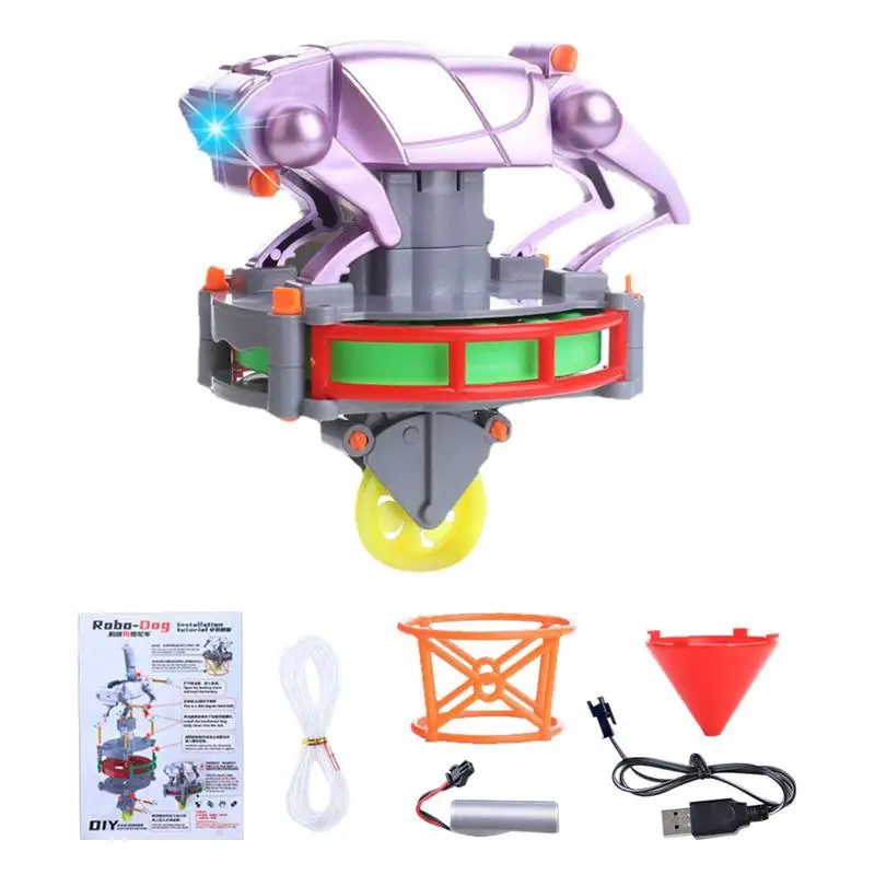 

Single Wheelbarrow Robot Dog Gravity Balance Toy Unicycle Tightrope Wire Walking Dog Stable Walking Spinning Robot Toys Party