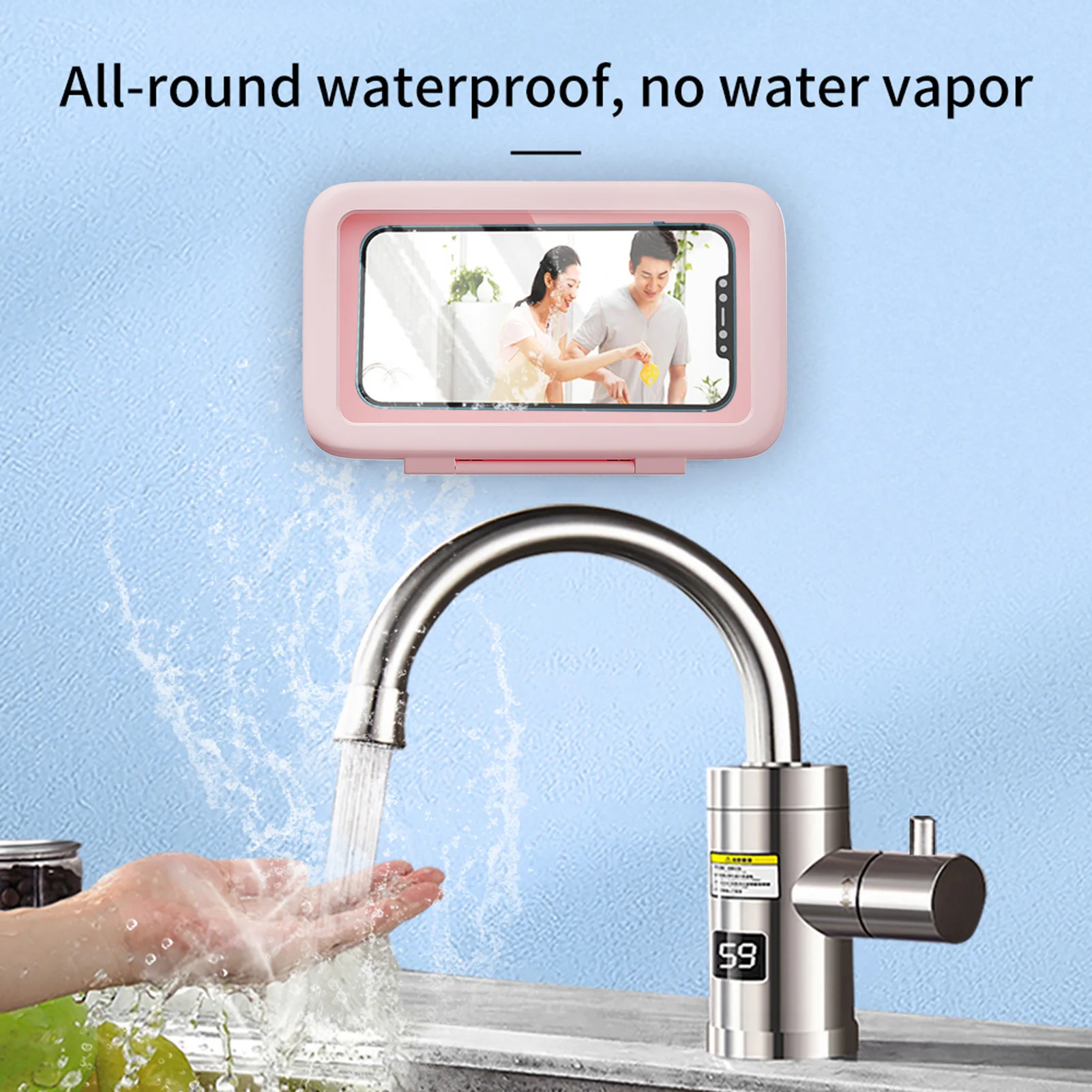 Универсальный Водонепроницаемый держатель для телефона ванной и душа настенное