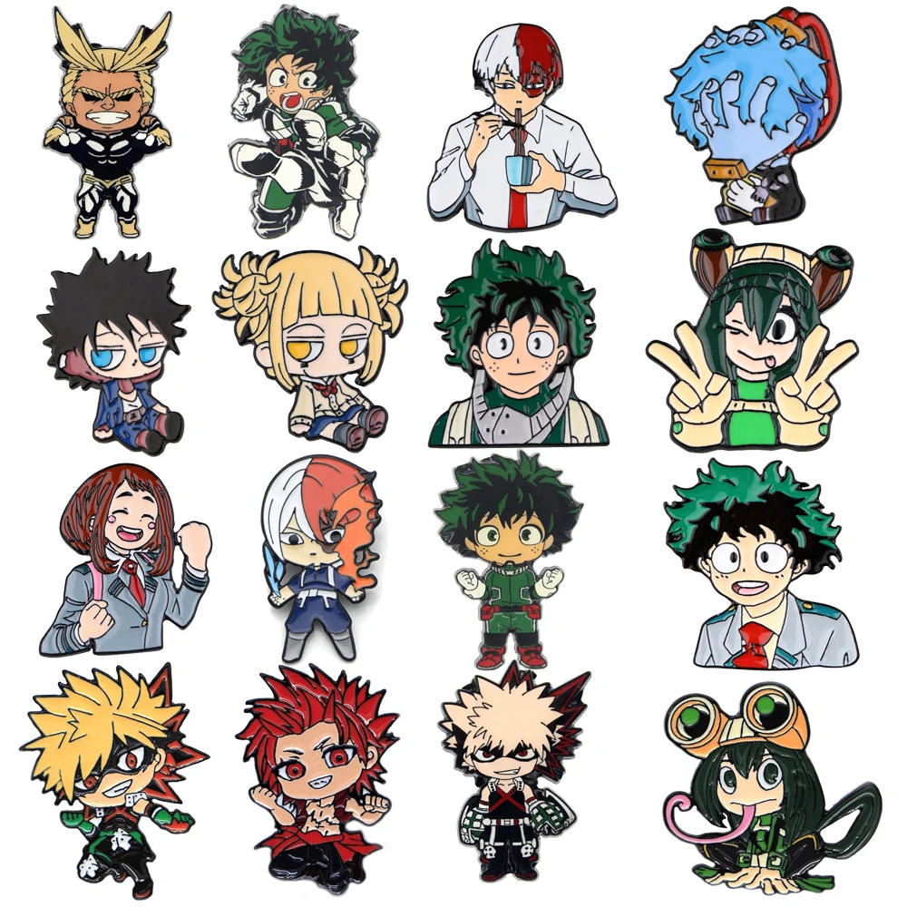 

Japanese Anime My Hero Academia Todoroki Briefcase Badges Enamel Pin Women's Brooches Lapel Pins for Backpack Accessories