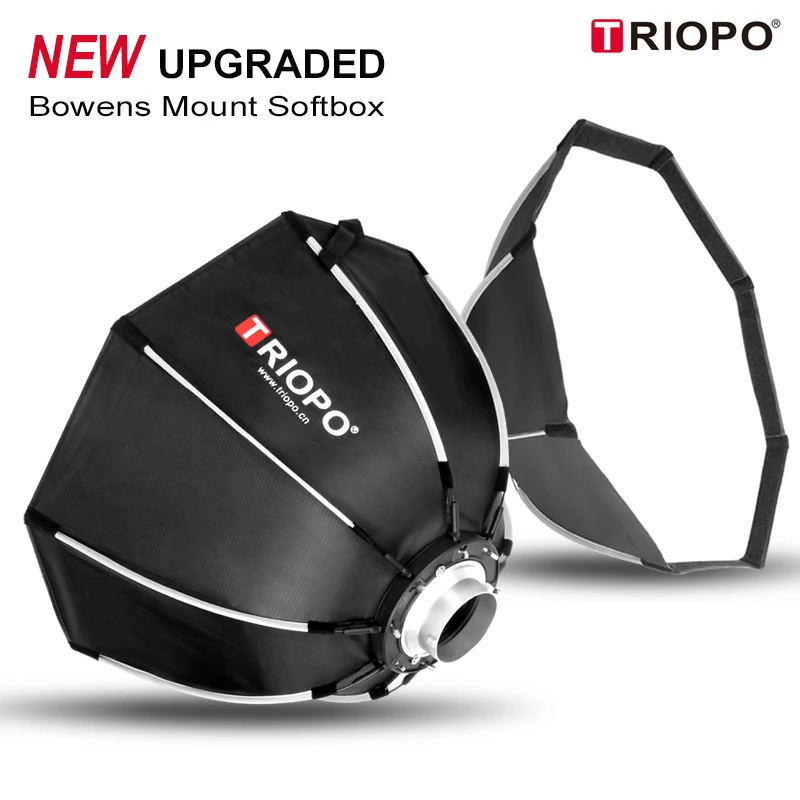 

TRIOPO 120 см переносной восьмиугольный Softbox быстросъемный мягкий диффузор для фотосъемки с креплением Bowens для студийного освещения/Speedlite