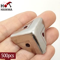 500PCS 25mm Decorative Silver Box Corner Metal Protection Jewelry Wine Gift Wooden Case Protector Furniture Accessories