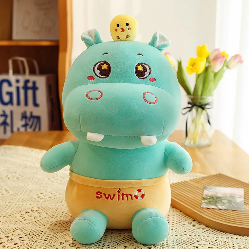 25/35/45/60CM Плюшевые куклы-бегемотики для малышей, мягкие хлопковые игрушки для дома, подарок на День рождения.