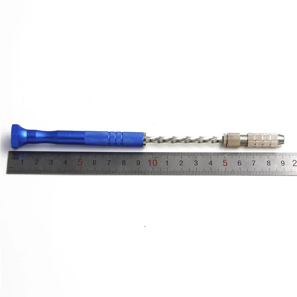 

1/11pcs Hand Drill Set Aluminium 0.5-3mm Twist Drill Bit Semi-automatic For Drilling Hole Wood Amber Olive Walnut Hand Tool