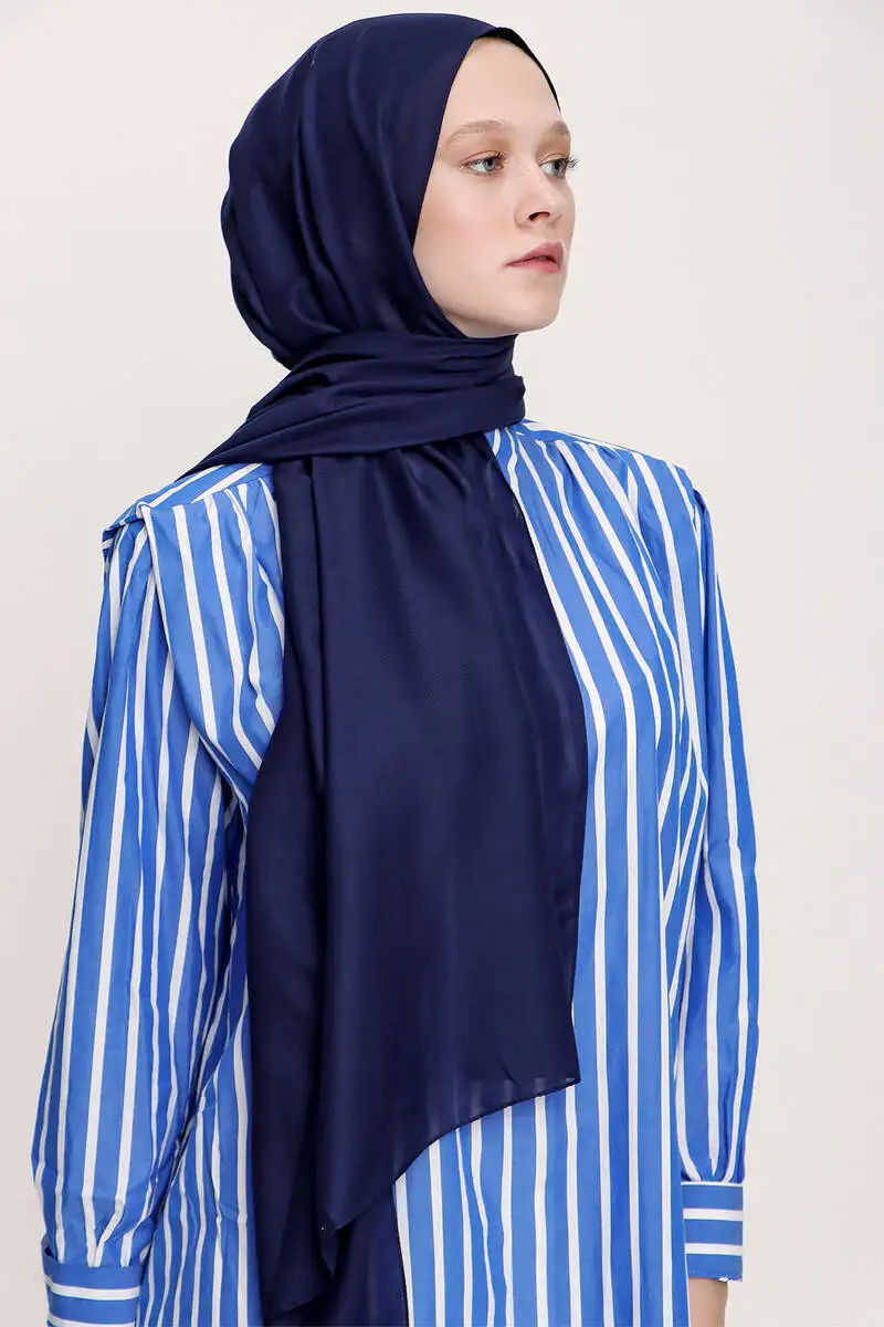 

Miray Straight Soft Shawl Navy Blue