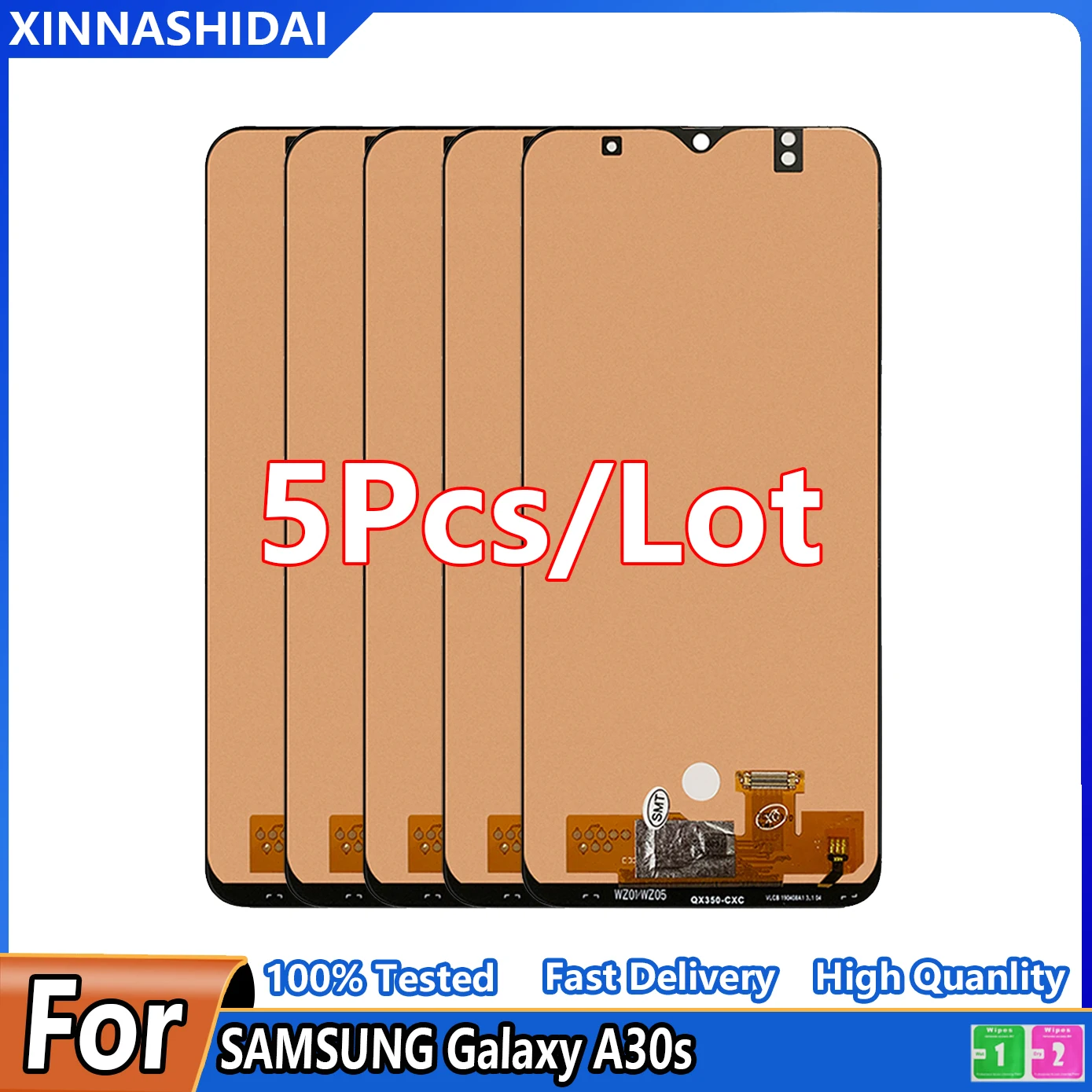 5 шт./Лот AAA + 100% тест для Samsung Galaxy A30s A307F A307 A307FN ЖК-дисплей сенсорный экран
